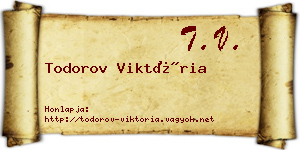 Todorov Viktória névjegykártya