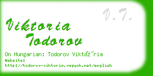 viktoria todorov business card